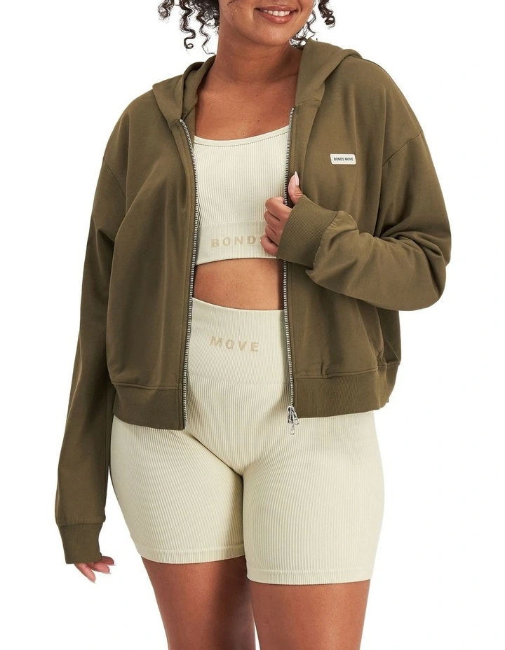 Move Double Zip Hoodie in Antique Bronze