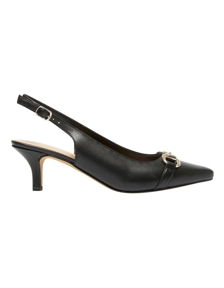 Nigella Heeled Shoes in Black Glove