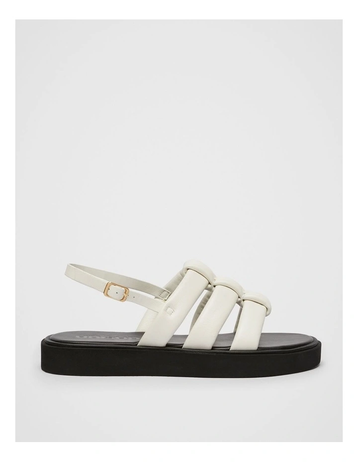 Alessa Leather Sandal in White