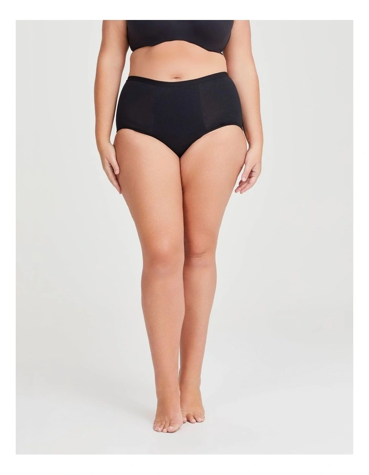 Period Night Heavy Undies in Black