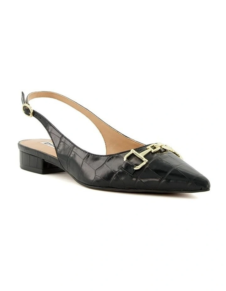 Hopeful Slingback Flat in Black