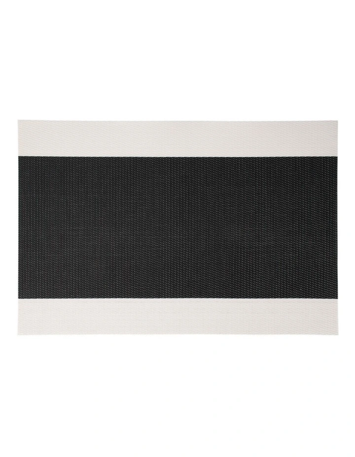 Table Accents Placemat 45x30cm in White/Black