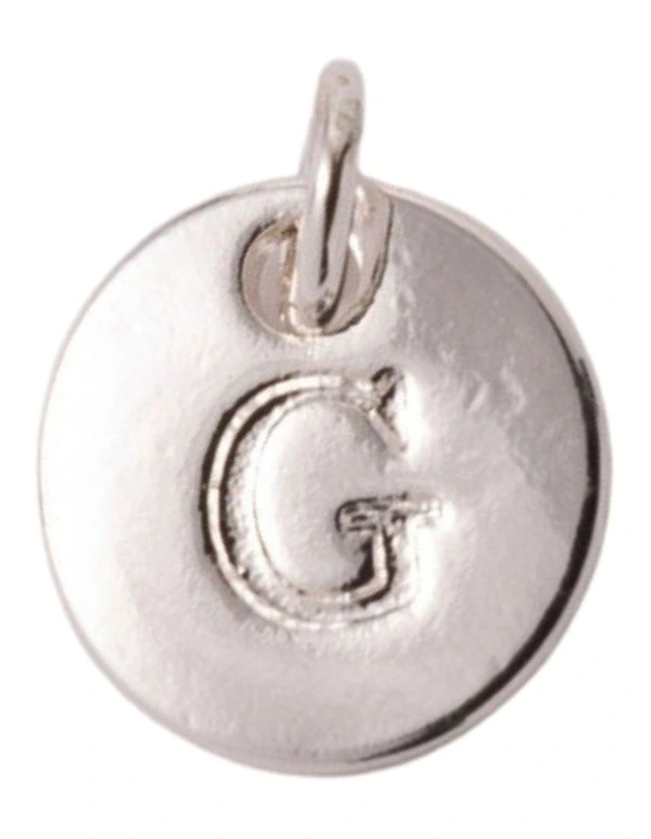 Isadora Aurelia Initial Charm - G in Silver