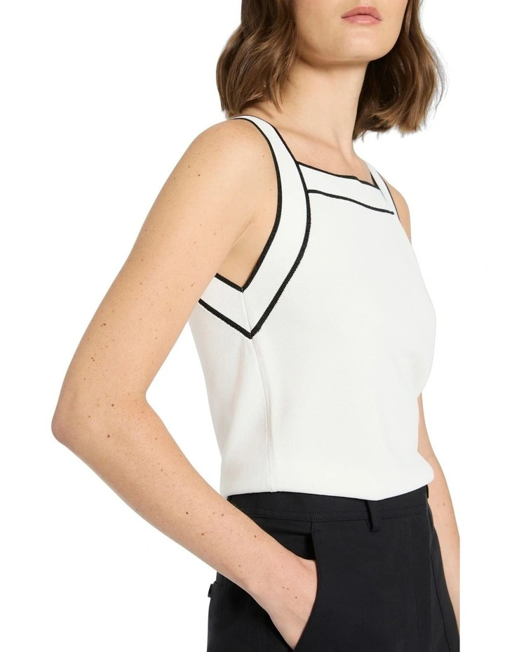 Thea Knit Tank in White