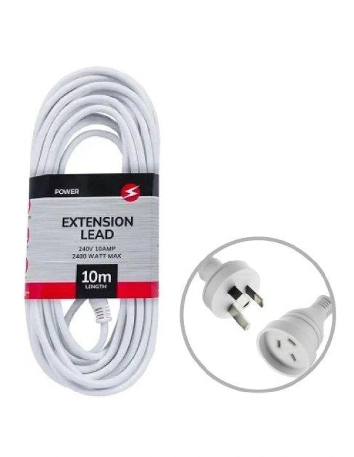 10 Metres Extension Power Outlets Lead