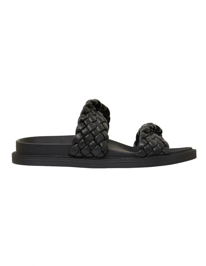 Ghost Black Smooth Sandals