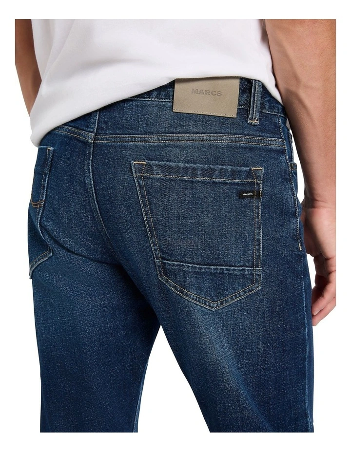Crosby Tapered Leg Jean in Vintage Blue