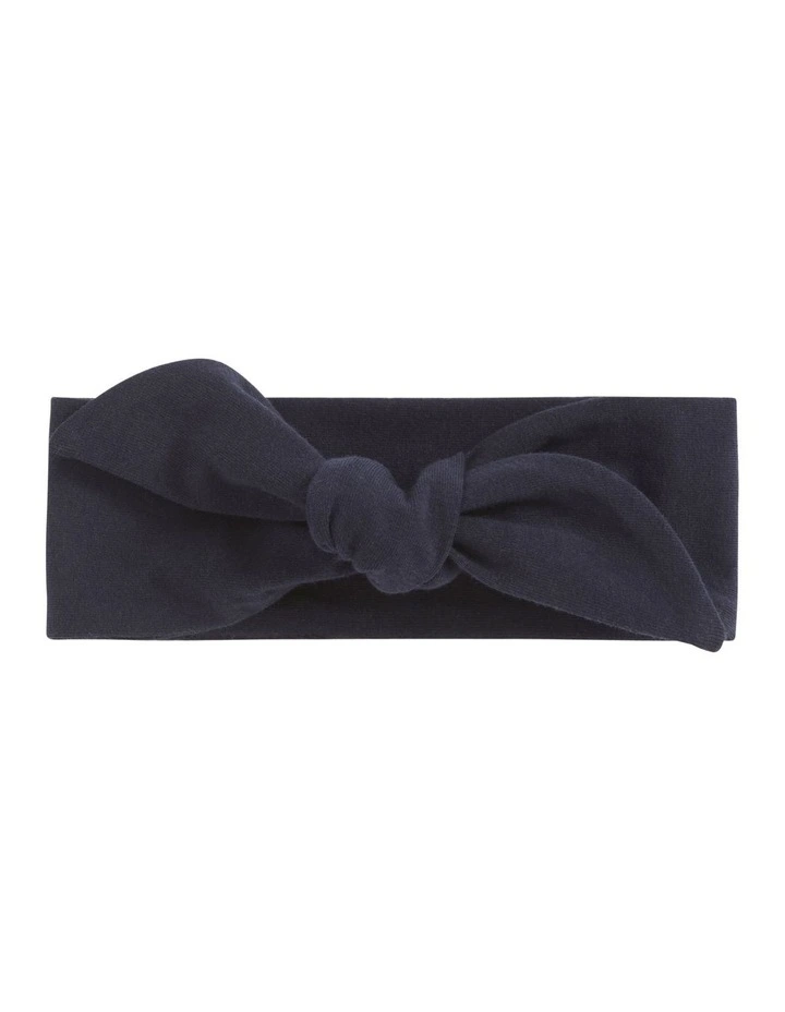 Fabric Headband In Navy