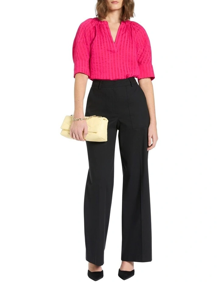 Just Friends Blouse in Pink Stripe