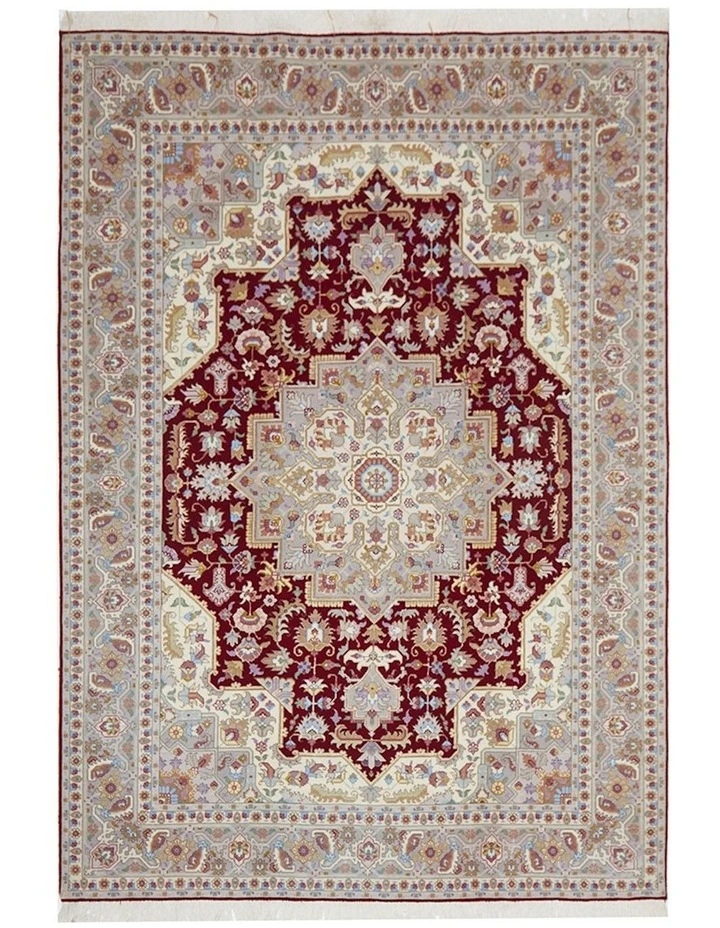 Persian Hand Knotted-heri Tabriz Raj Rug 211X149cm