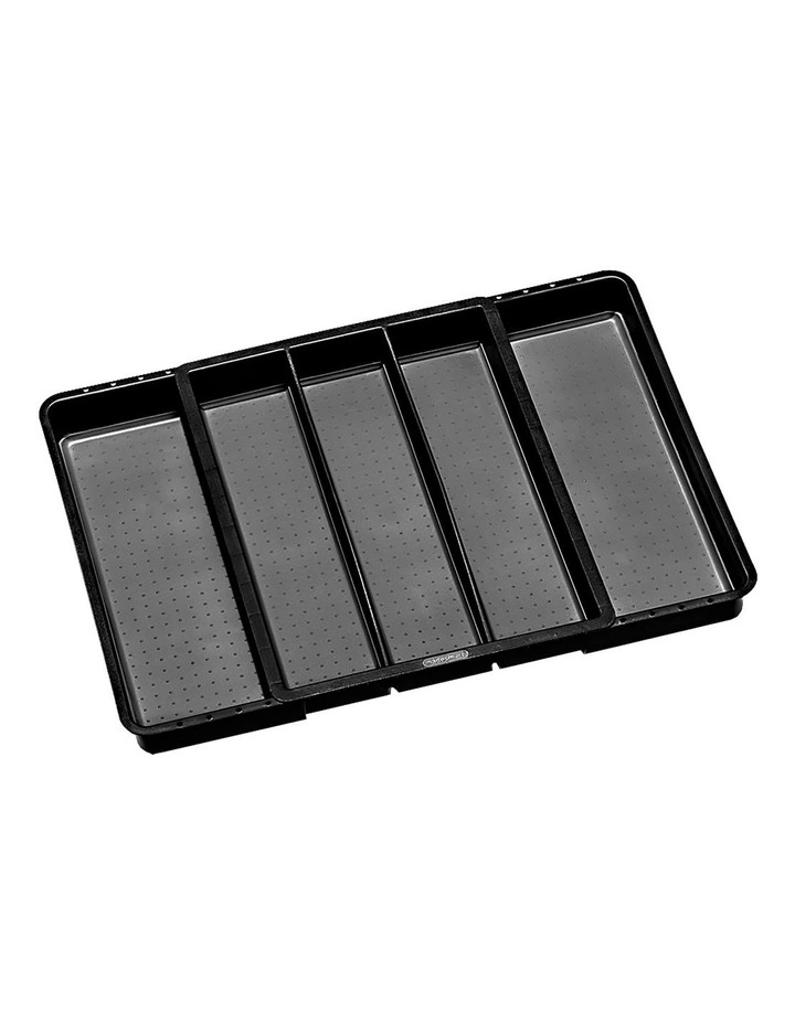 Expandable Utensil Tray in Carbon