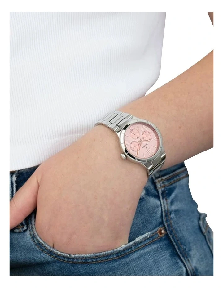 Boyfriend Stainless Steel Watch in Silver
