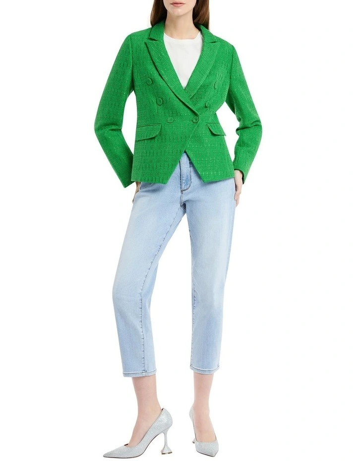Aldys Tweed Blazer in Sassafras