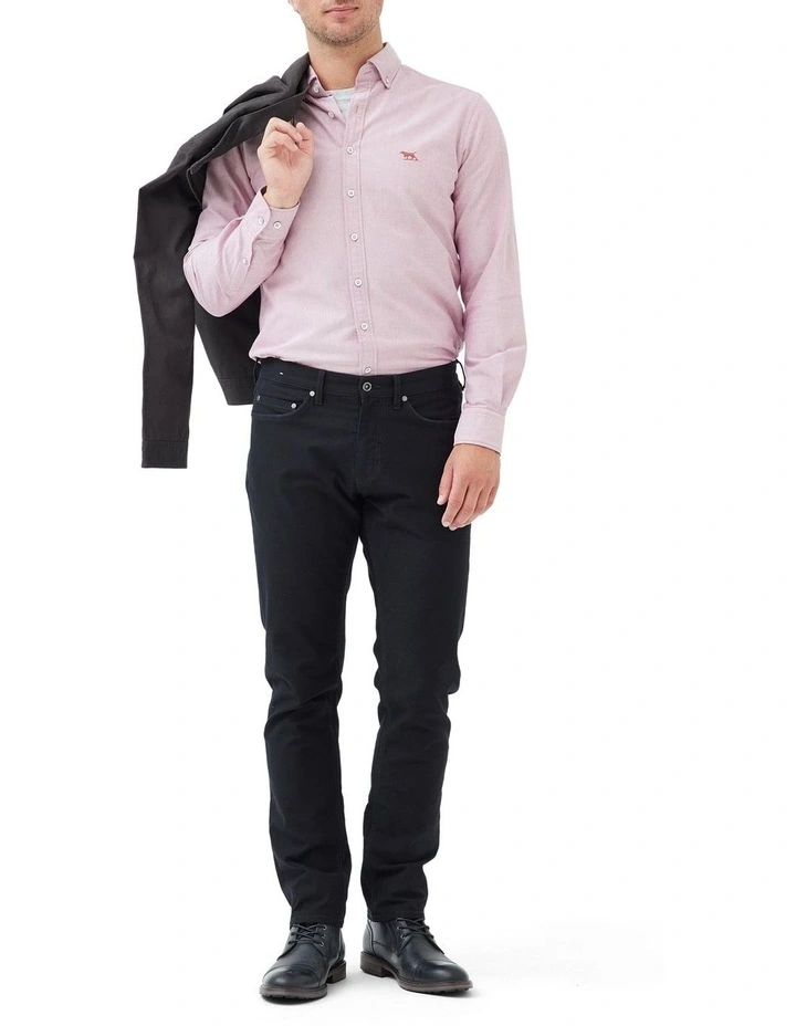 Gunn Oxford Sports Fit Shirt in Merlot