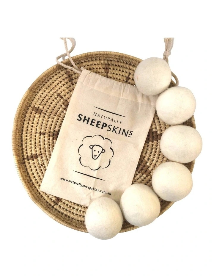 Naturally Sheepskins Wool Dryer Balls (set of 6)