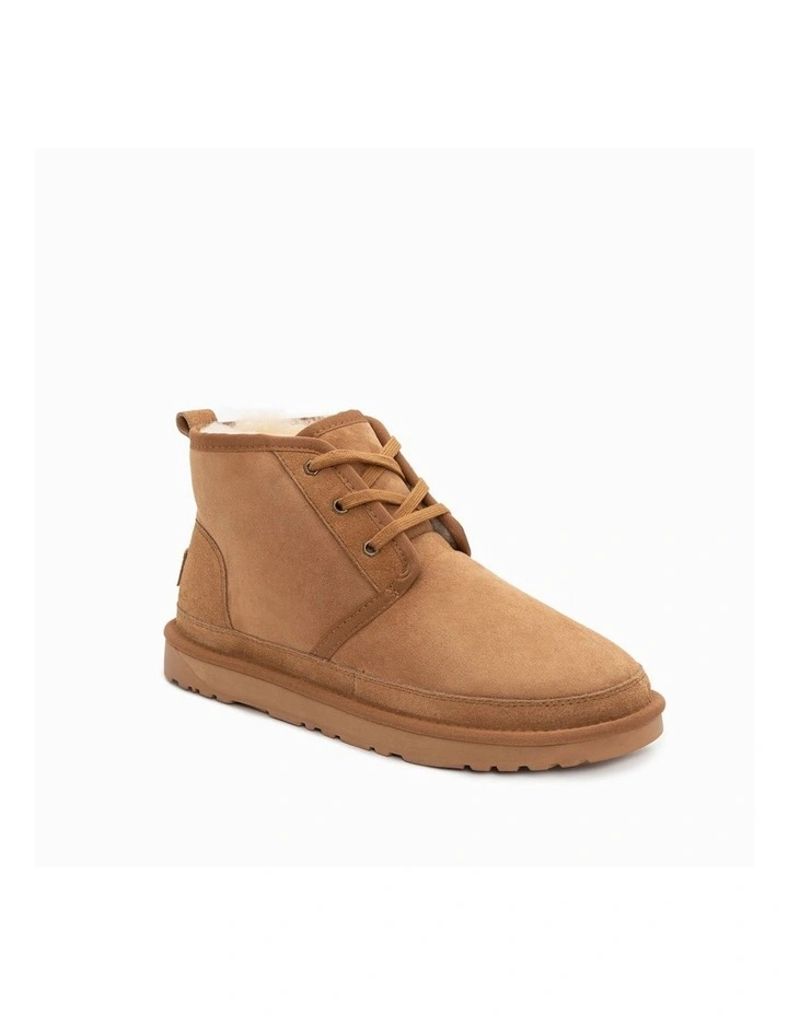 Kinsley Lace Boots in Chestnut