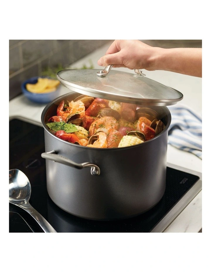 ScratchDefense A1 Covered Stockpot 24cm 7.6L in Grey