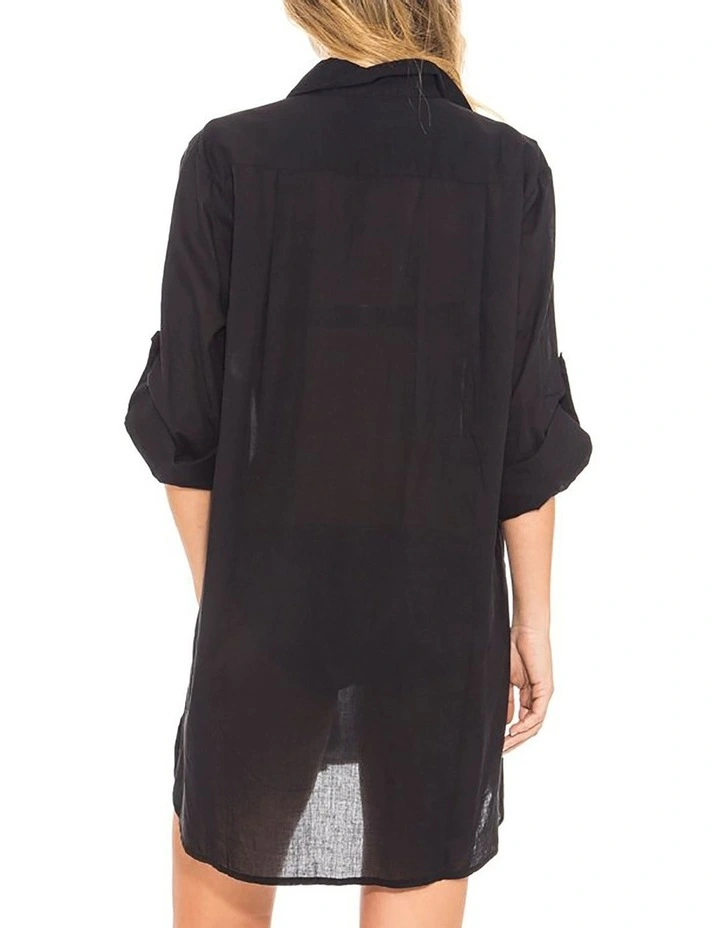 Classic Longline Shirt Black