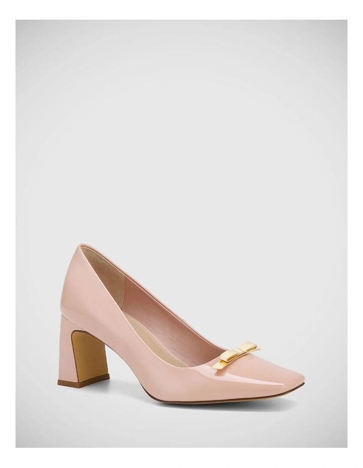 Octavia Patent Leather Pump in Blush
