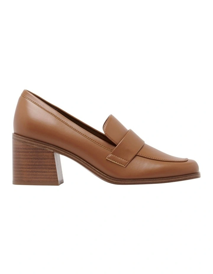 Chari Heeled Loafer in Brown