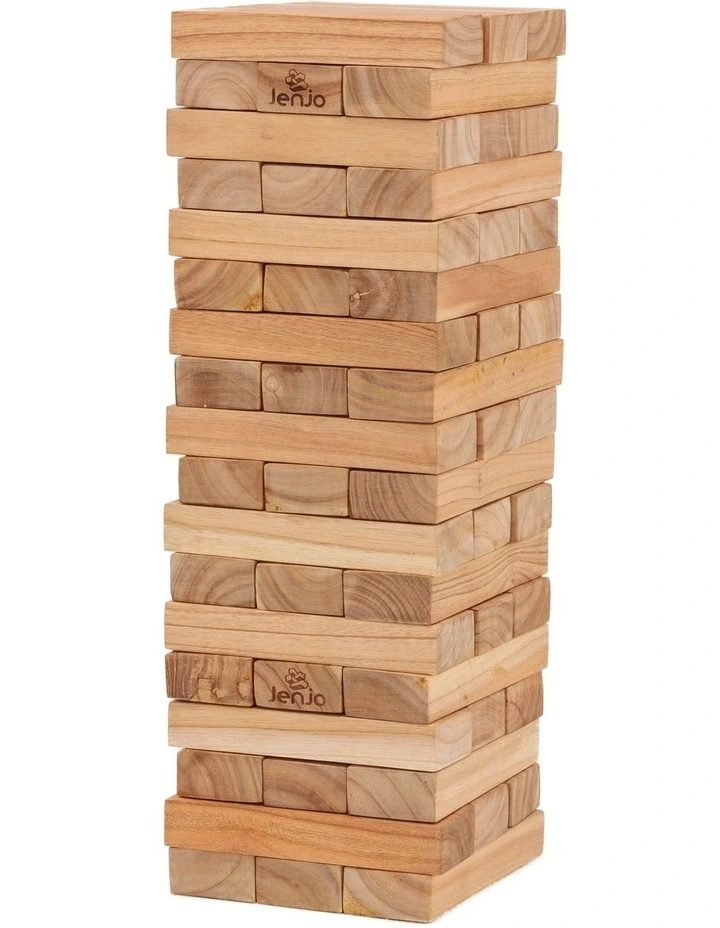 54 Piece Giant Outdoor Wooden Block Game 63cm