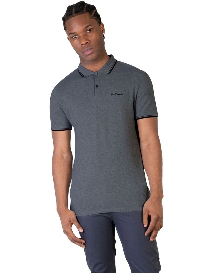 Signature Romford Polo Shirt in Grey Marle