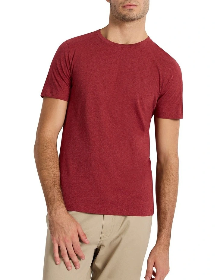Marle Brando Crew Neck T-shirt in Paprika Marle