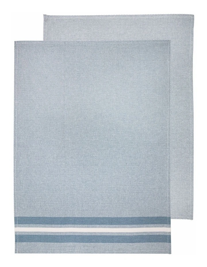 Culinary Jumbo Kitchen Towel 2 Pack in Slate