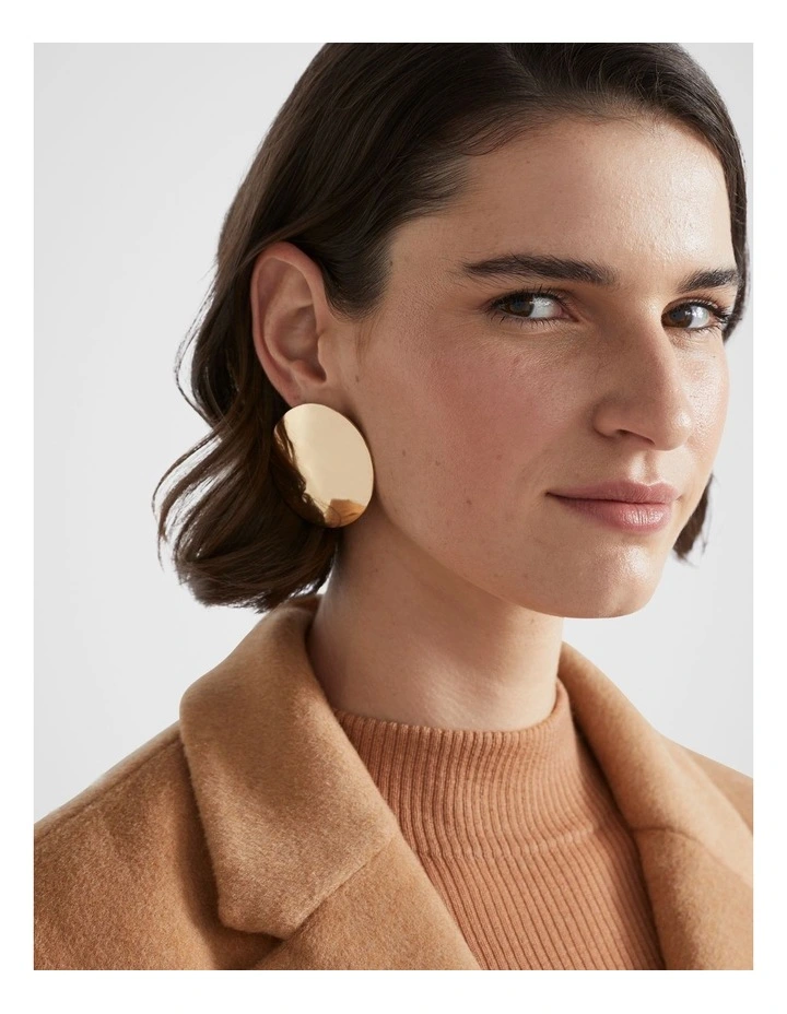 Oversized Dome Stud in Gold