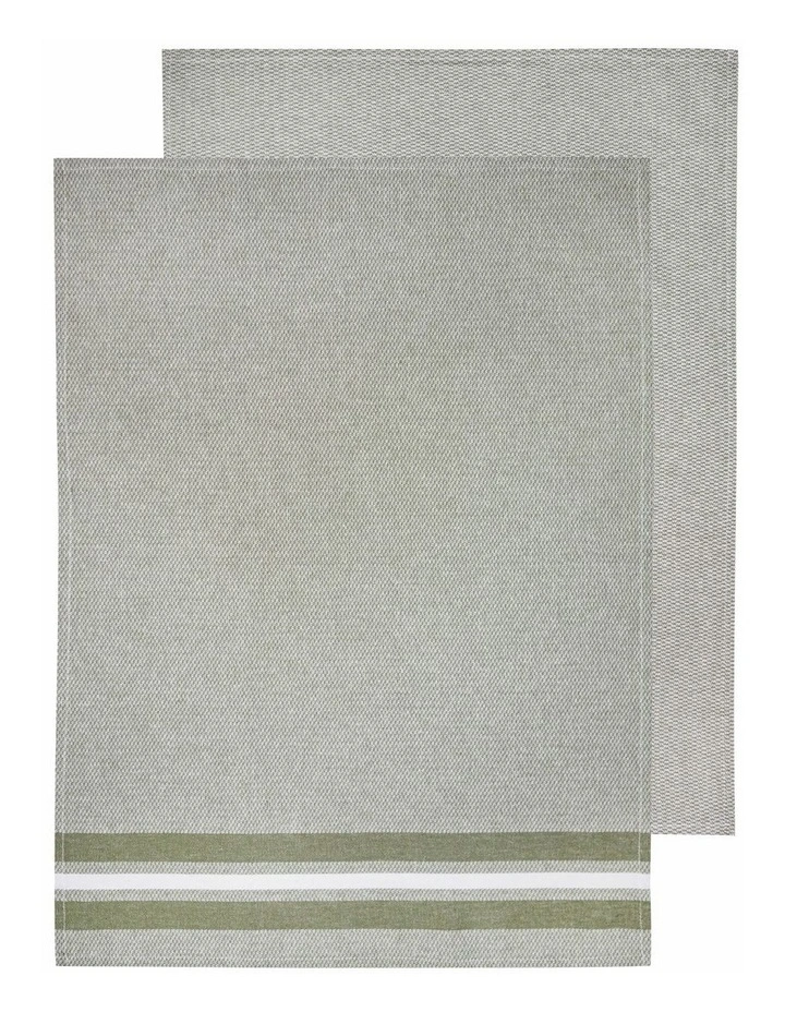 Culinary Jumbo Kitchen Towel 2 Pack in Sage