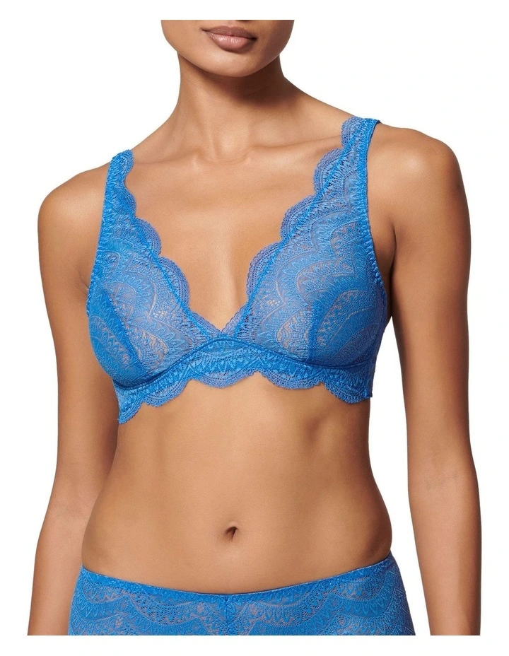 Karma Soft Cup Triangle Bra in Blue