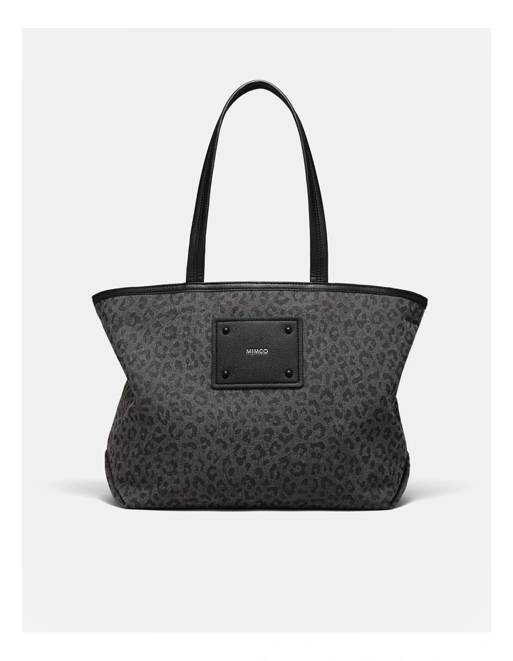 Brunswick Tote Bag in Black Leopard
