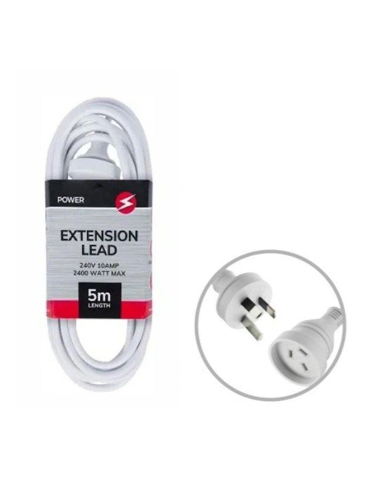 5 Metres Extension Power Outlets Lead