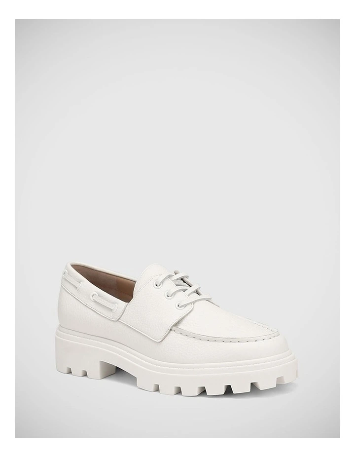 Fiorentina Leather Brogue in White