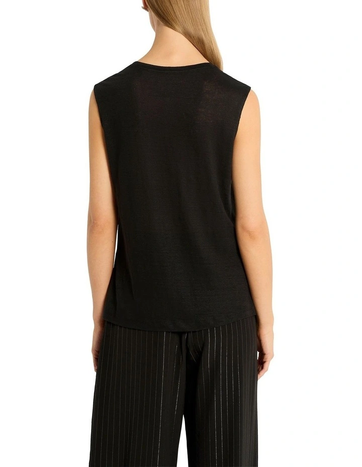 Luna Moon Tank in Black