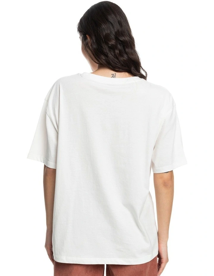 Sand Under The Sky Oversized T-shirt in Snow White