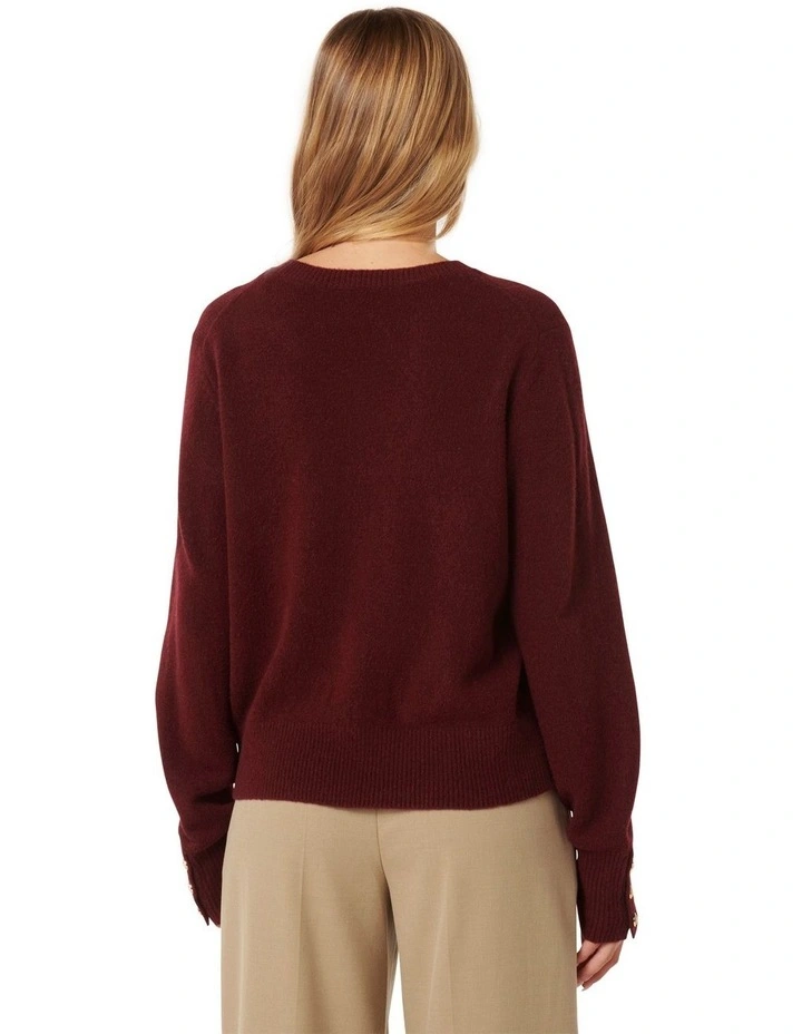 Camille Brushed Knit Jumper in Brown