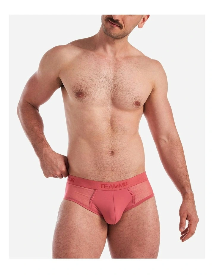 Score Sheer Brief in Baroque Rose