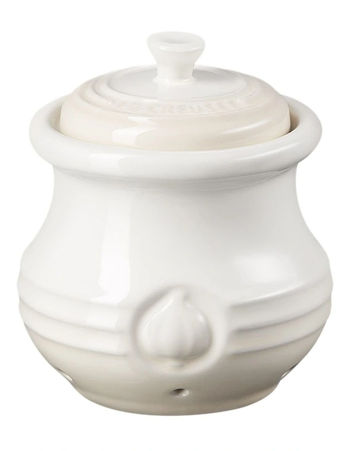 Garlic Keeper in White