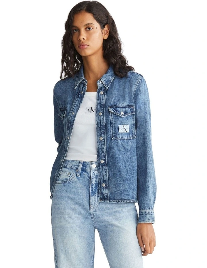 Slim Shirt in Denim Medium