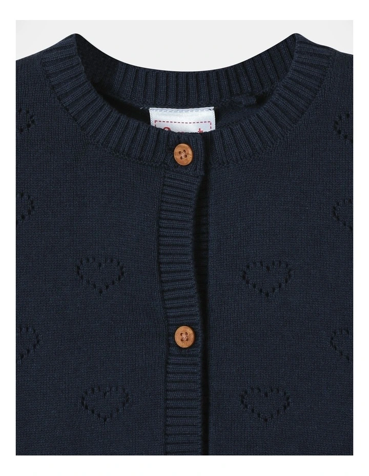 Dress With Cardigan Set in Navy