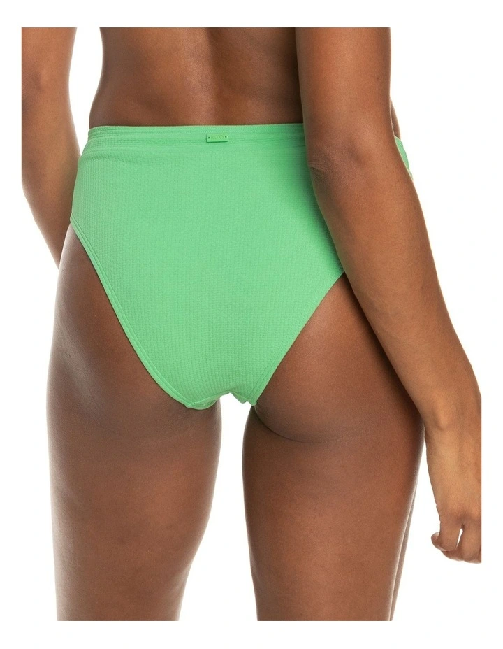 Color Jam Moderate Bikini Bottoms in Green