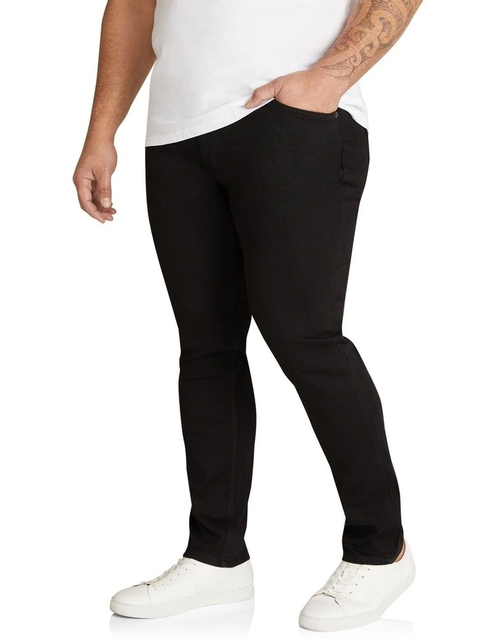 Hunter Superflex Slim Denim Jean in Black