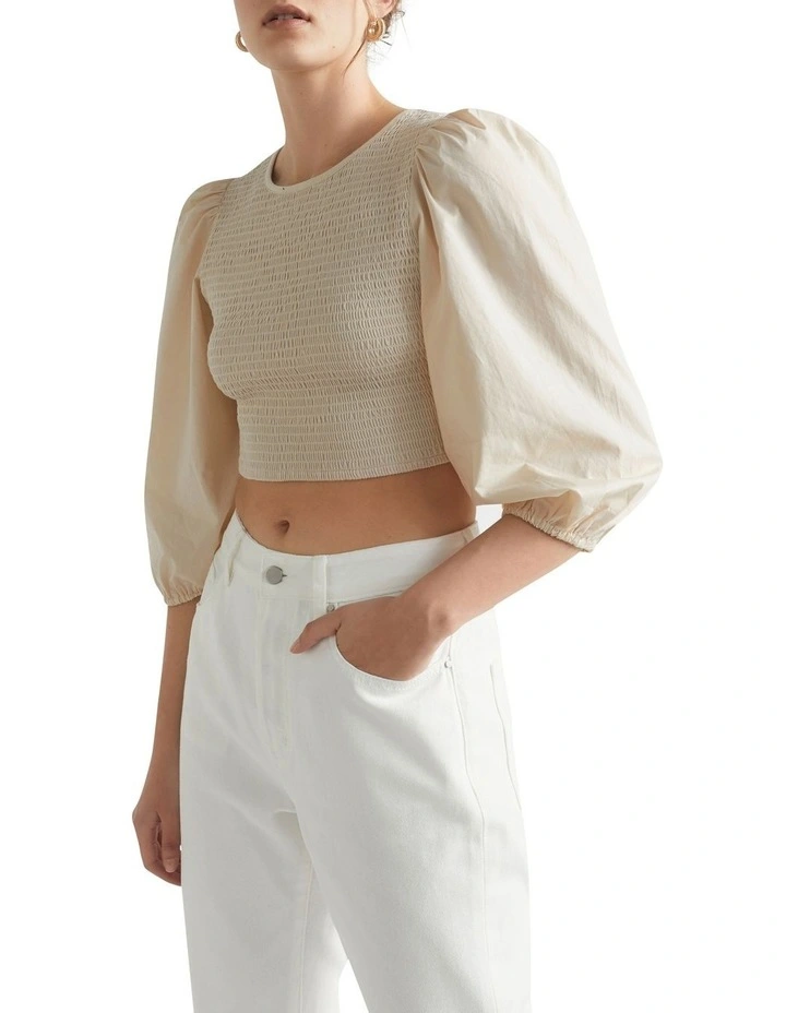 Shirred Bodice Tee