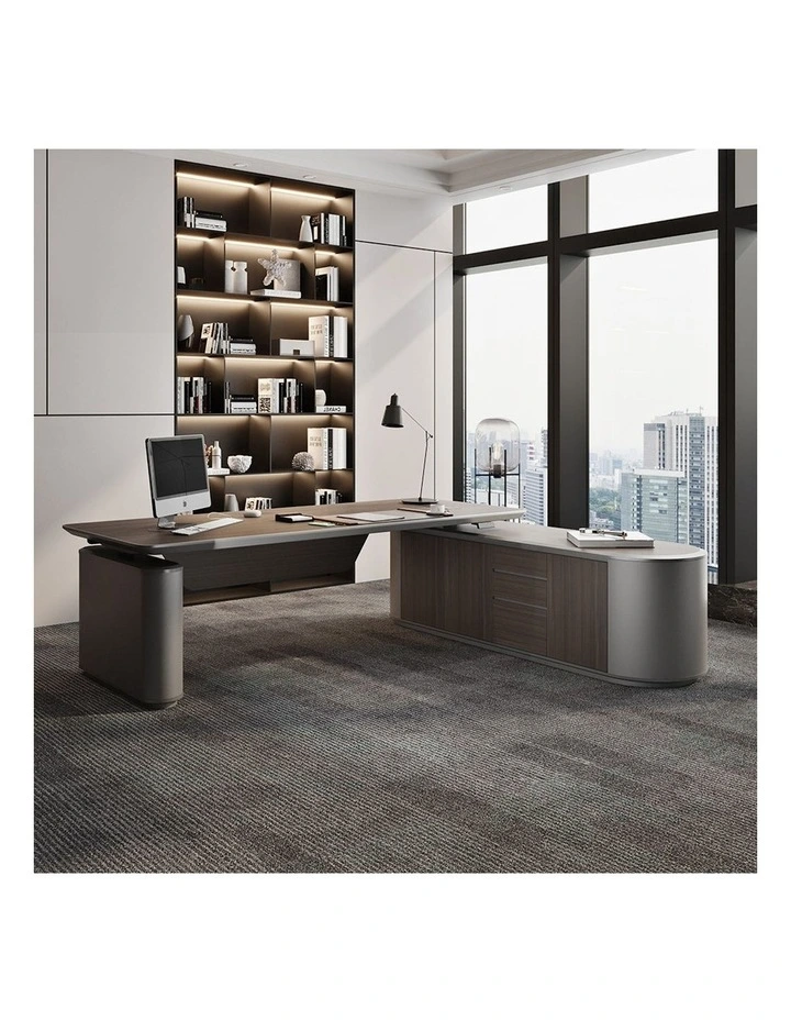 Luca Sit and Stand Desk with Electric Lift 240cm in Grey