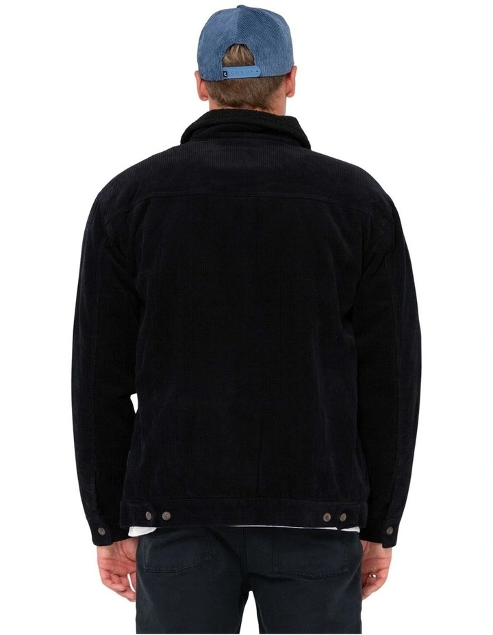 Coup Cord Jacket in Black