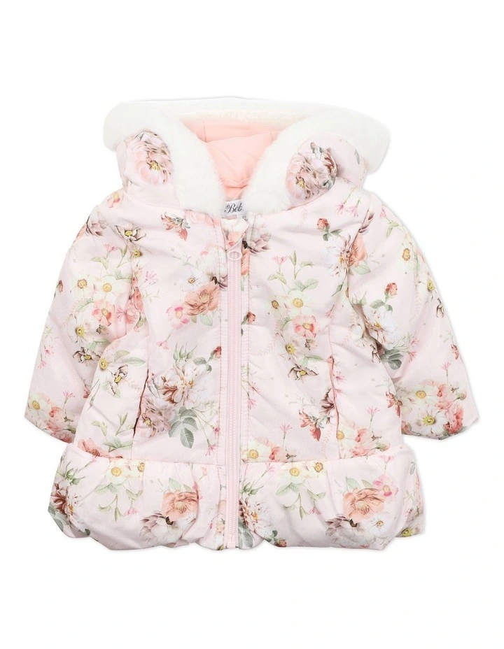 Hooded Coat in Dotti Print
