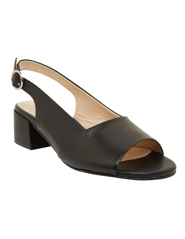Macy Sandals in Black Leather