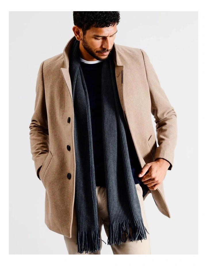 Two Tone Scarf in Navy