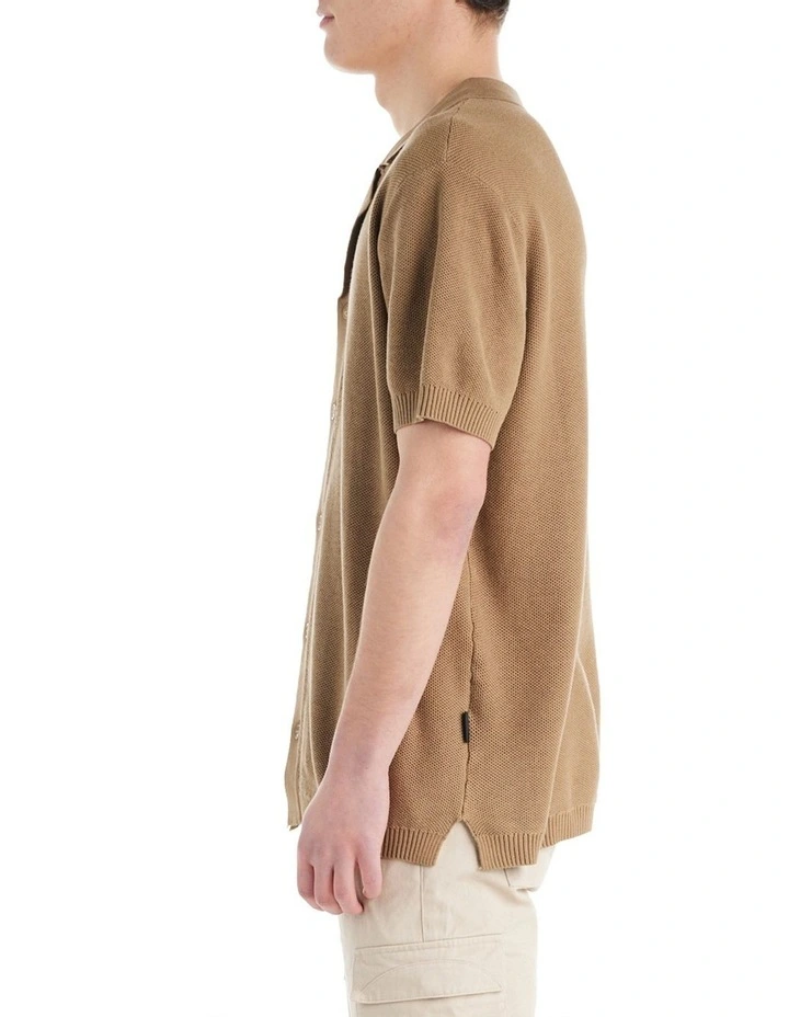 Morrison Knit Shirt in Taupe